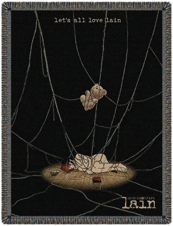 SEV vs lain Jacquard Blanket クマ