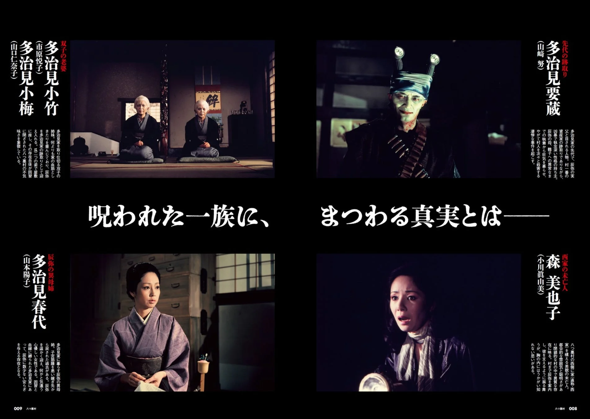 1977年版『八つ墓村』登場人物