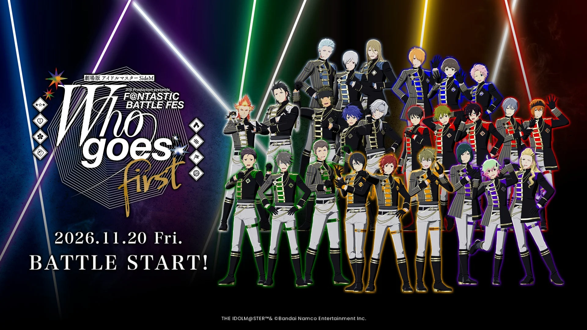 劇場版 アイドルマスター SideM F@NTASTIC BATTLE FES プロモーションポスター