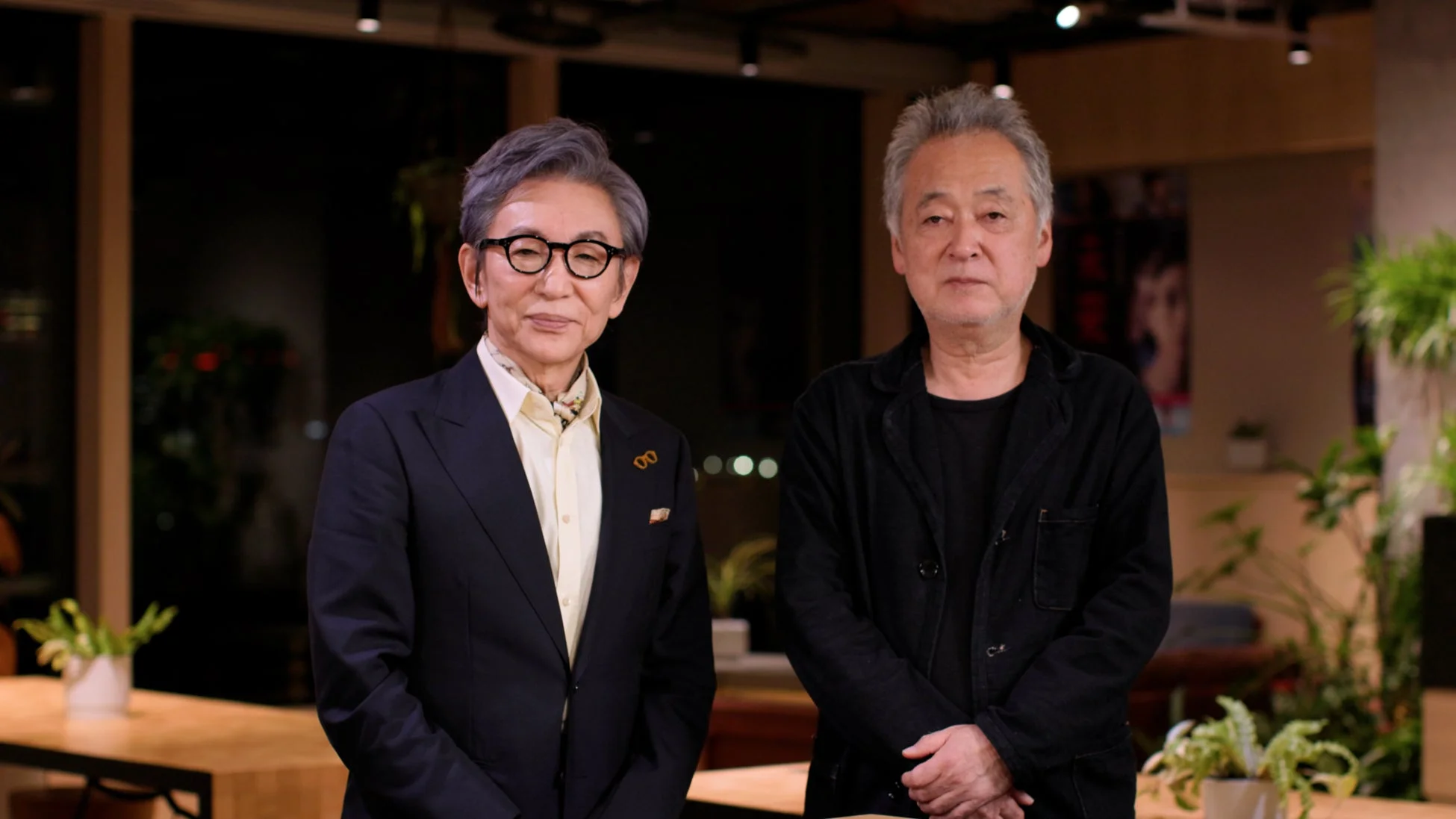 古舘伊知郎氏と瀬々敬久監督の対談風景